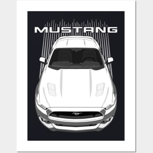 Mustang S550-GT-white Posters and Art